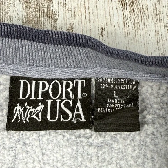 VTG Diport USA Breckenridge Colorado Embroidered Crewneck Sweatshirt Sz L‎ - Picture 3 of 9